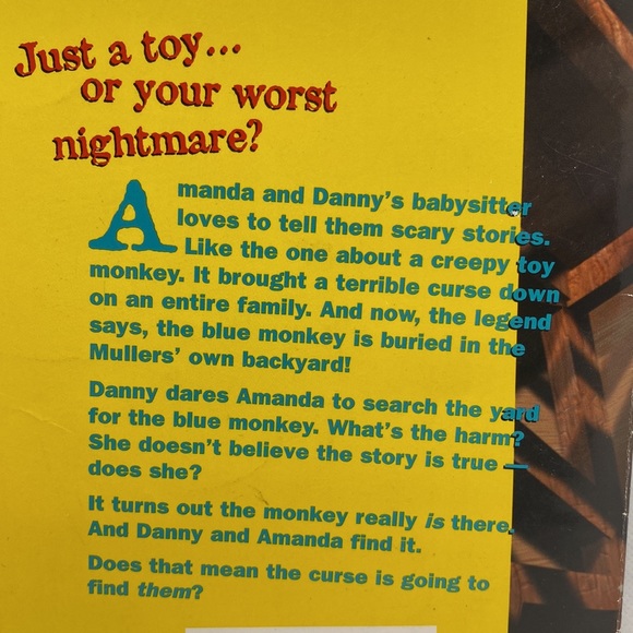 R.L. Stine’s Ghosts of Fear Street #29 The Tale of The Blue Monkey 1998 Horror - Picture 4 of 12